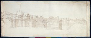 Panorama de Charenton (caneta e tinta sobre papel)