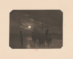 Um porto enluarado de Norbert Goeneutte