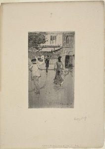 Avenue Trudaine em um dia chuvoso de Norbert Goeneutte