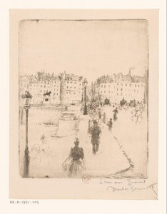 Vista da Pont Neuf em Paris de Norbert Goeneutte
