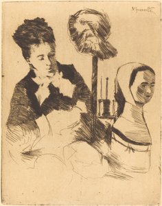 O chapeleiro (La modiste) de Norbert Goeneutte