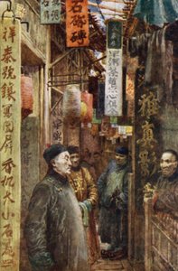 Uma rua em Canton, China de Norman Hardy