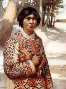 Uma mulher Ostiak, na Sibéria de Norman Hardy