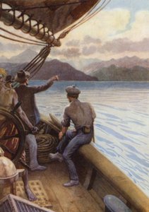 Cruzeiro entre as ilhas do Mar do Sul (cor litho) de Norman Hardy