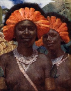 Pronto para a Dança Dubu (cor litho) de Norman Hardy
