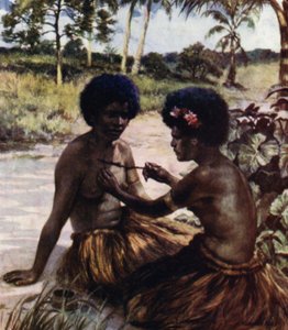 Tattooing, Nova Guiné Britânica (cor litho)
