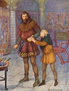 Ilustração para histórias de Shakespeare (litografia a cores)