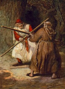 Tennyson, The Foresters (cor litho) de Norman Mills (after) Price