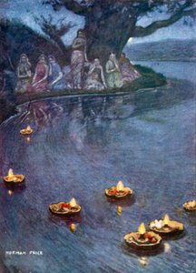 Os barcos do amor (litografia a cores)