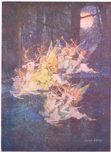 O Amor das Fadas: Através do bosque a lua estava de relance, lá vi os feiticeiros avançarem (cor litho)