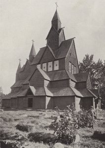 Igreja de madeira de Hitterdal de Norwegian Photographer