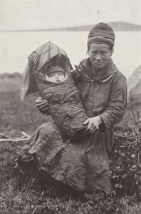 Lapp mãe e bebê de Norwegian Photographer