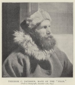 Theodor C Jacobsen, companheiro do "Fram" (foto a p/b) de Norwegian Photographer