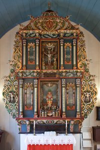 Retábulo da Igreja Mo I Rana, 1765 (madeira pintada)