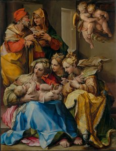 Sagrada Família com as santas Ana, Catarina de Alexandria e Maria Madalena de Nosadella