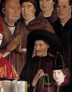 Políptico de São Vicente (Paineis de São Vicente de Fora). Retrato de Henri Le Navigateur (1394-1460), Príncipe de Portugal. Detalhe de uma pintura de Nuno Gonçalves, pintor português do século XV. Museu Nacional de Arte Antiga, Lisboa.