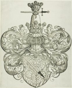 As armas da família Kress von Kressenstein de Nuremberg School