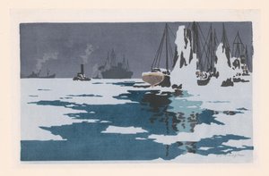 Vista de Bremerhaven de O. Droegl (signed by artist)