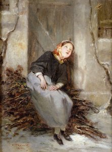 O Colector de Galhos, 1855 de Octave Tassaert