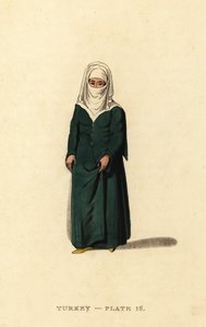 Mulher turca de Constantinopla (Istambul), Império Otomano de Octavian (after) Dalvimart