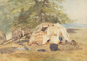 Um acampamento para ciganos