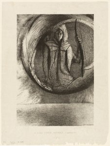 E Além, o Ídolo Astral, a Apoteose, placa 2 de 6 de Odilon Redon
