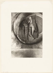 E Além, o Ídolo Astral, a Apoteose, placa 2 de 6 de Odilon Redon