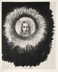 E no próprio disco do sol brilha o rosto de Jesus Cristo de Odilon Redon