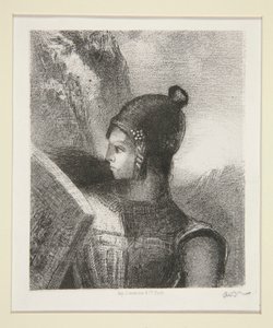 Br?nnhilde, frontispício de La Revue Wagnerienne de Odilon Redon