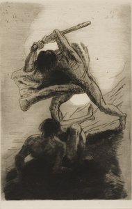 Caim é Abel de Odilon Redon