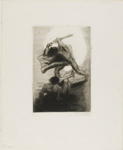 Caim é Abel de Odilon Redon