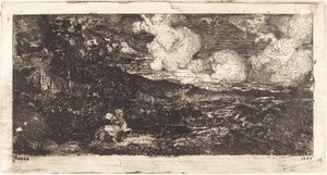 Cavalier Galopant (Cavaleiro Galopante) de Odilon Redon