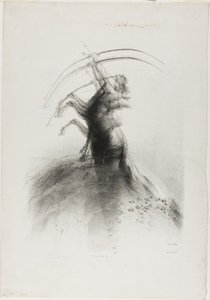 Centauro mirando nas nuvens de Odilon Redon