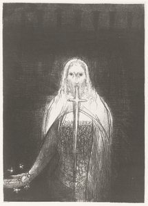 Christus met sterren in de hand
E tinha na mão direita sete estrelas, e da sua boca saía uma espada afiada de dois gumes
Apocalipse de São João (título da série)
Openbaring van Johannes (título da série) de Odilon Redon