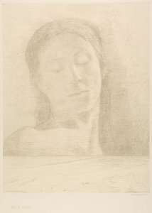 Olhos fechados de Odilon Redon
