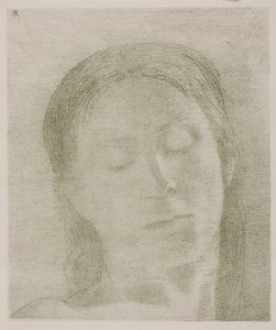 Olhos fechados de Odilon Redon