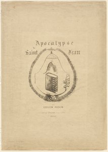 Capa e frontispício do Apocalipse de São João de Odilon Redon