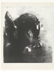O Pégaso preso Pegase captif (título no objeto) de Odilon Redon
