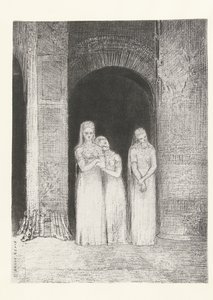 As sacerdotisas estavam à espera
Les prètresses furent en attente
La Nuit (título da série)
A noite (título da série) de Odilon Redon