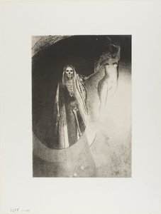 Morte: Sou eu que te faço sério; Vamos nos abraçar, placa 20 de 24 de Odilon Redon