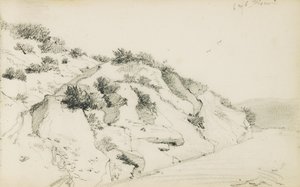 Desenho de um álbum intitulado "The Basque Country", 1862-63 de Odilon Redon