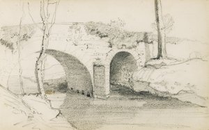 Desenho de um álbum intitulado "The Basque Country", 1862-63 de Odilon Redon