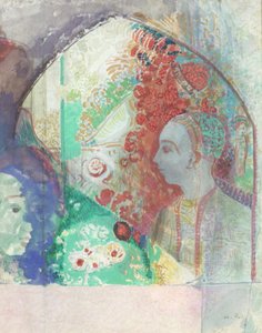 Sonho (aquarela e guache sobre papel) de Odilon Redon