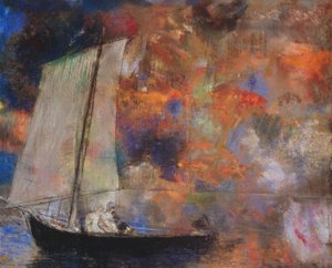 Nuvens de flores de Odilon Redon