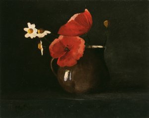 Flores: Papoilas e margaridas de Odilon Redon