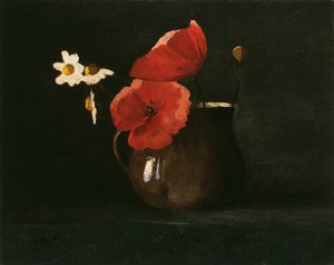 Flores: Papoilas e Margaridas, c. 1867. de Odilon Redon