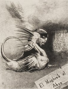 Frontispício para El Moghreb al Aksa por Edmond Picard de Odilon Redon
