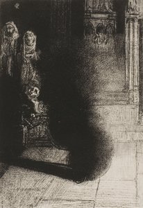 Frontispício para Les Flambeaux noirs de Emile Verhaeren de Odilon Redon