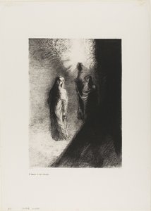 Ele levanta a urna de bronze, placa 4 de 10 de Odilon Redon