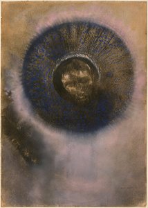 Cabeça numa auréola de Odilon Redon